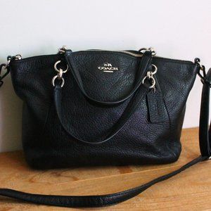 Coach Black Leather Crossbody Purse